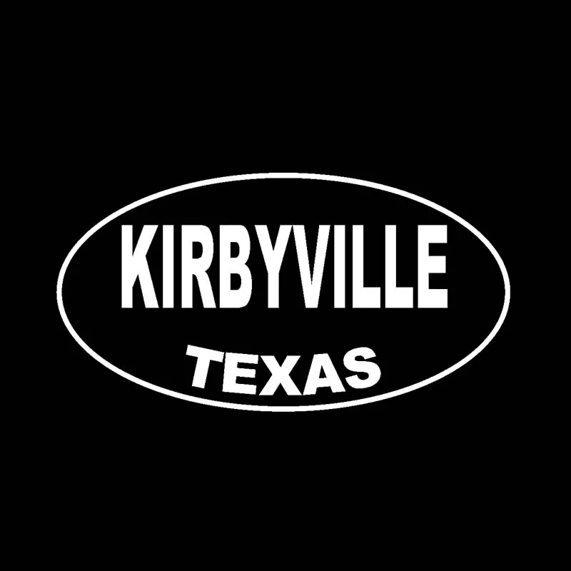 YJZT 13 7 см * 3 KIRBYVILLE Техасский Овальный автомобильный стикер виниловая наклейка