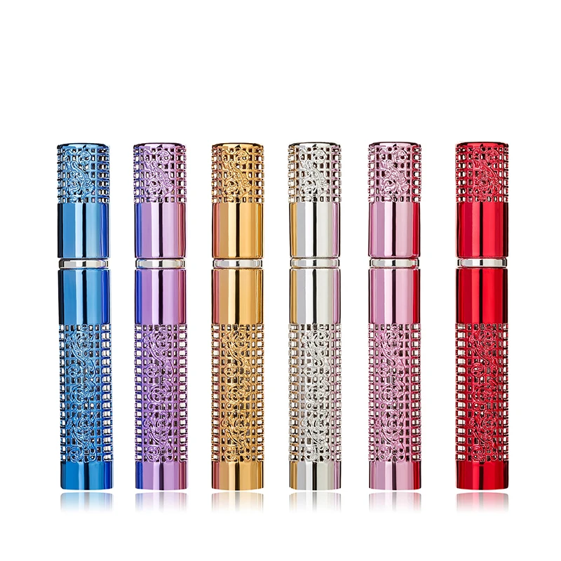 MUB-5ml мини многоразовая Удобная пустая бутылка для парфюмерии с распылителем насос алюминиевая спрей бутылка-контейнер для косметики путешествия Parfum подарок