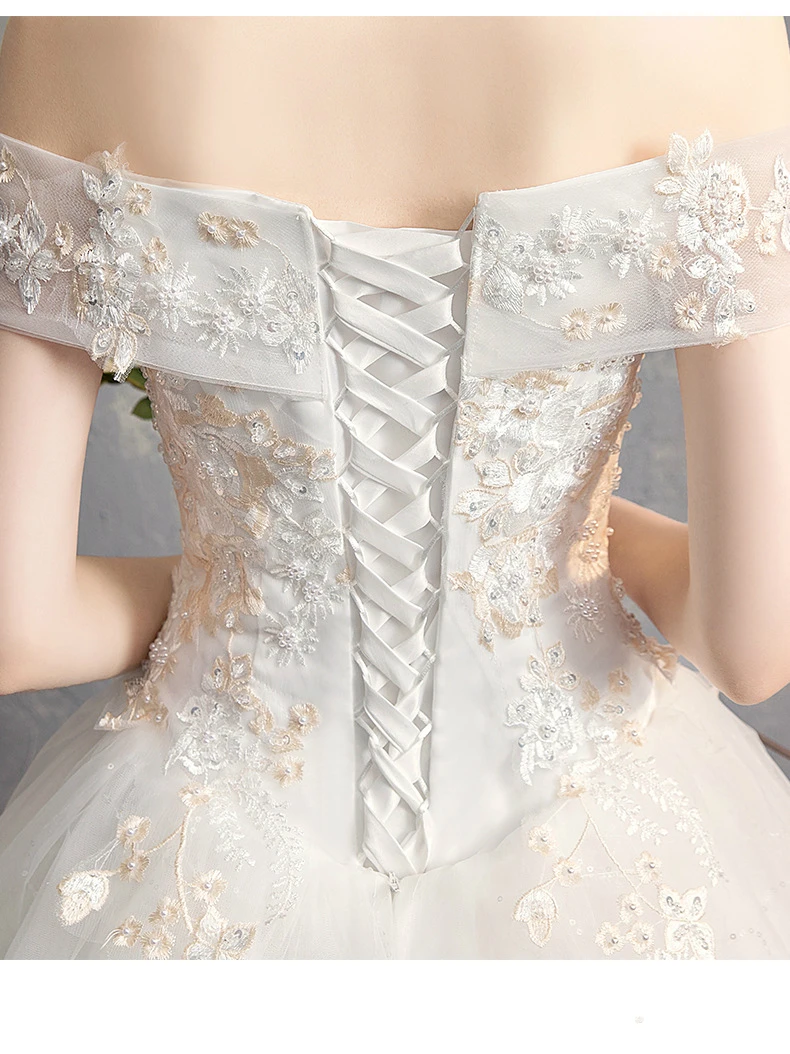 Женское свадебное платье It's Bride белое со шнуровкой и блестками бальное на заказ