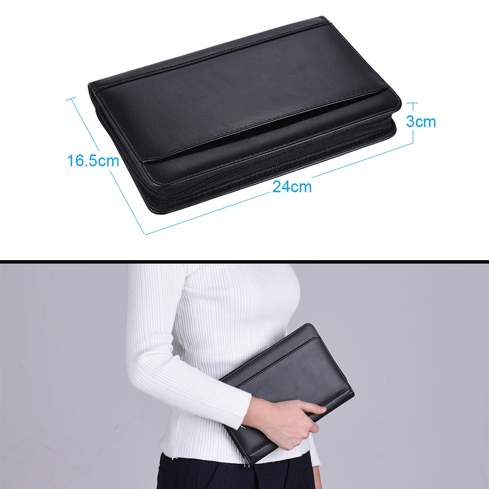 A5 PU кожаный портативный деловой портфель папка Портфель для документов чехол