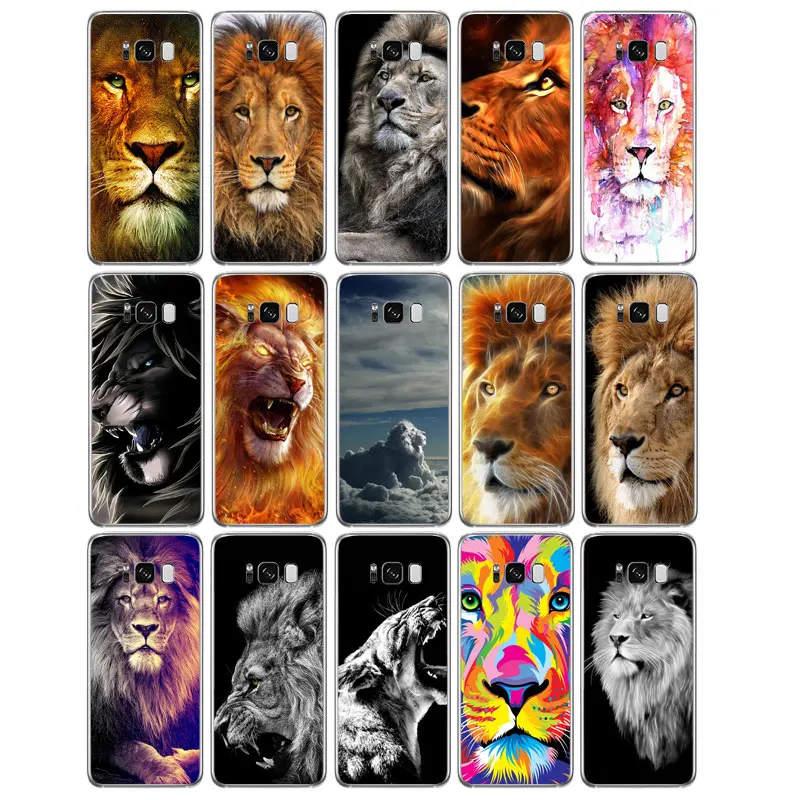 DREAMFOX N224 The Lion Soft TPU Silicone Cover For Samsung Galaxy Note S 3 4 5 6 7 8 9 Edge Plus Grand Prime Case |
