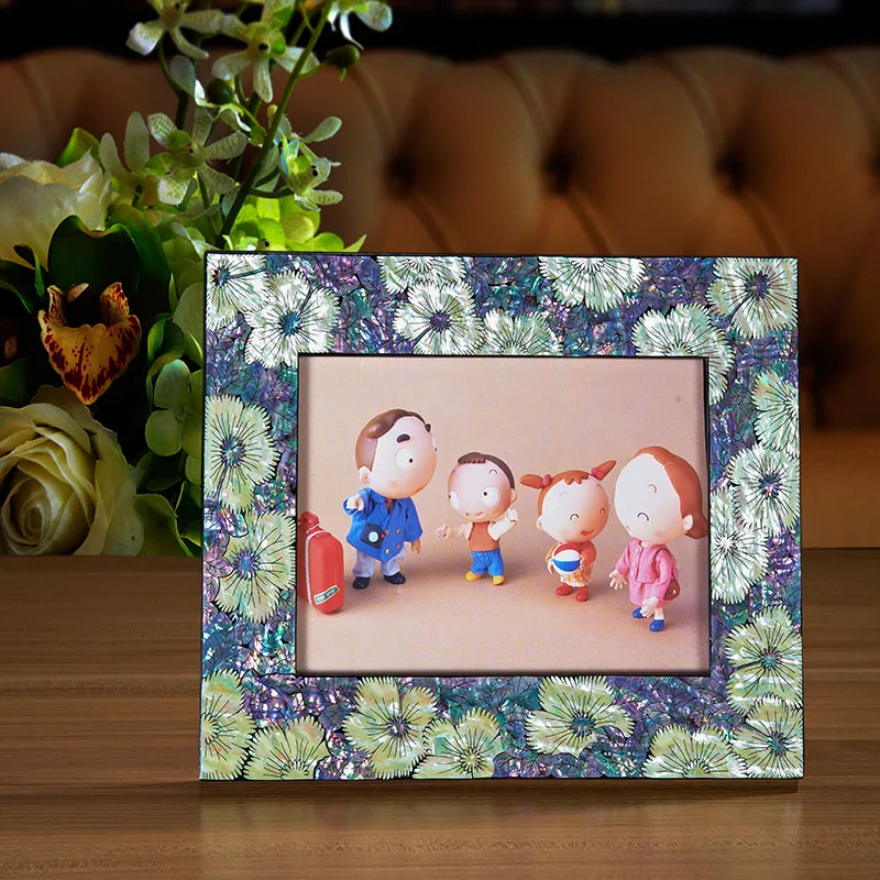 Традиционный Китайский Оболочки Резьба Старинные Фоторамки Домашнего Декора