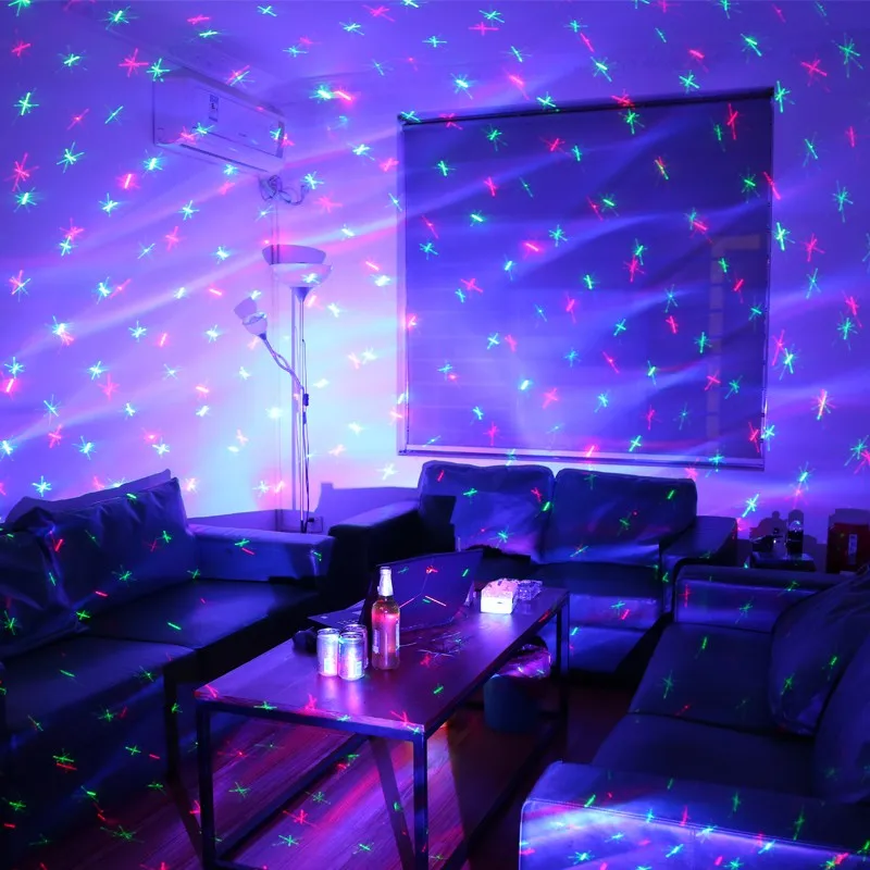 Фото Chims Remote Water Galaxy Effect Full RG сценический лазерный свет цветной RGB светодиодный свет Fiesta сценическая Рождественская вечеринка метеоритный дождь ... №3