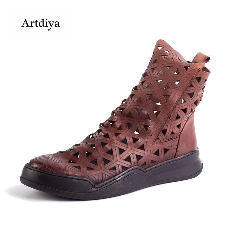 Artdiya/Новинка 2019 года оригинальные женские сандалии из натуральной кожи в стиле