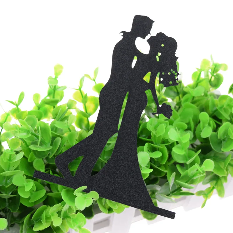 Черные флаги для торта Mr &amp Mrs Kiss Love Kids дня рождения кекса свадьбы юбилея невесты