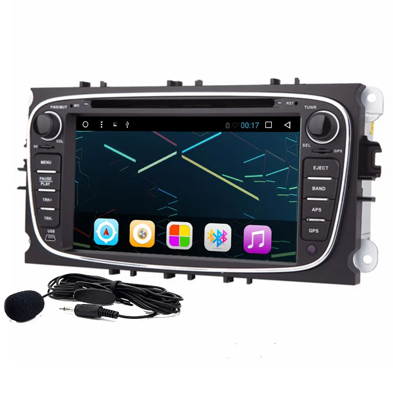 7 дюймов 1024 * 600Car DVD плеер 2 din радио DAB + GPS навигация для Ford Focus II Mondeo C Max S 2008 2009 2010