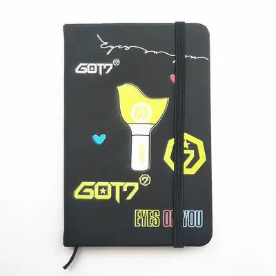 Blackpink Twice Got7 Wanna One Seventeen записная книжка из искусственной кожи, школьные принадлежности, записная книжка с героями мультфильмов, блокноты для заметок, подарок Kpop, новинка, K-pop - Цвет: GOT7