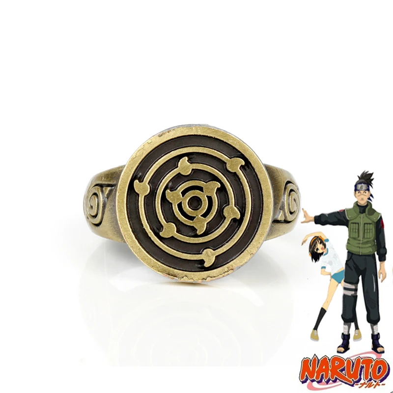 Аниме водоворот Наруто деревянный лист Косплей кольцо Konoha Uchiha Итачи Какаши Акацуки членов костюм аксессуары