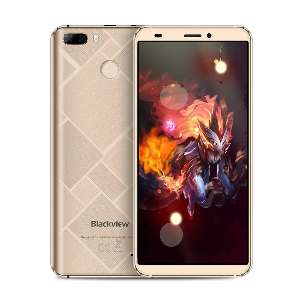 Оригинальный мобильный телефон Blackview S6 5 7 дюймов 18:9 ips экран 2 Гб + 16 Сенсорный ID