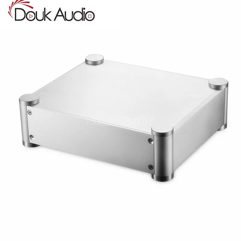 Nobsound алюминиевый корпус Серебряный предусилитель шасси DAC Box наушники Amp