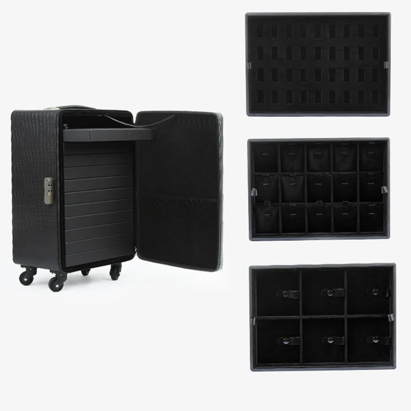 Шкатулка для драгоценностей из искусственной кожи Ювелирные изделия шкафчик