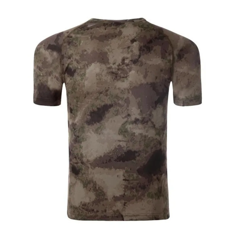 Мужская быстросохнущая футболка MEGE летняя дышащая для спорта охоты походов и