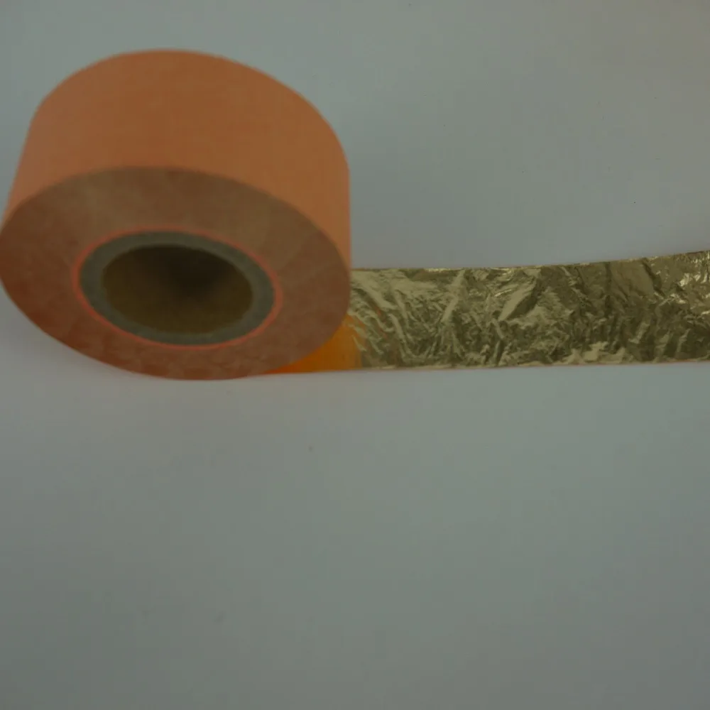 Рулон 50 метров ранней имитации золотых листьев от Goldburg Золоченая медная рулонная