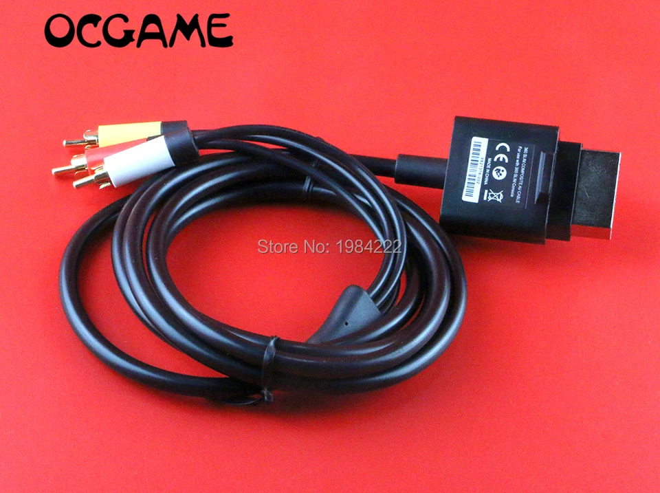 OCGAME 30 шт./лот HD TV Композитный Аудио Видео AV кабель для Xbox360 xbox 360 Slim|cord|cord cable |