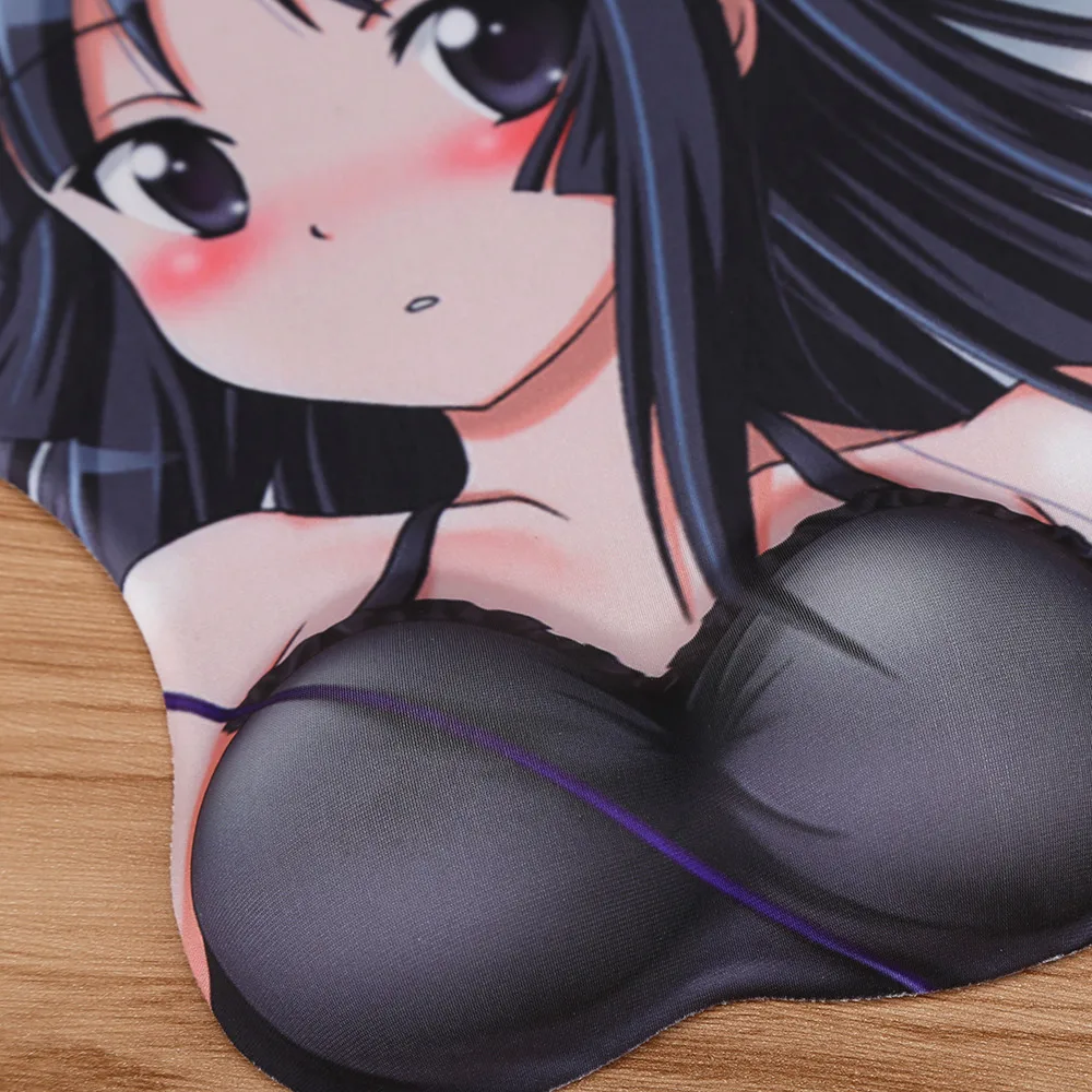 FFFAS Kawaii аниме 3D коврик для мыши с подушечкой для запястья отдых просвечивающий чехол из мягкого гелевые, на грудь сексуальные бедра офисные Декор Японский комикс периферийных устройств