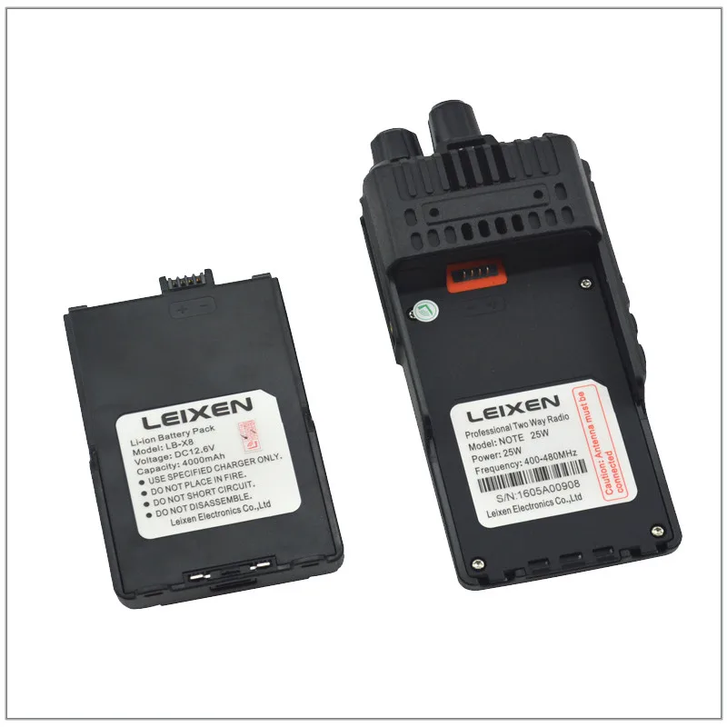 LEIXEN NOTE 25 Вт Высокая мощность портативное радио супер дальние расстояния UHF 400-480 МГц 16 канальный ручной Walie Talkie с батареей 4000 мАч