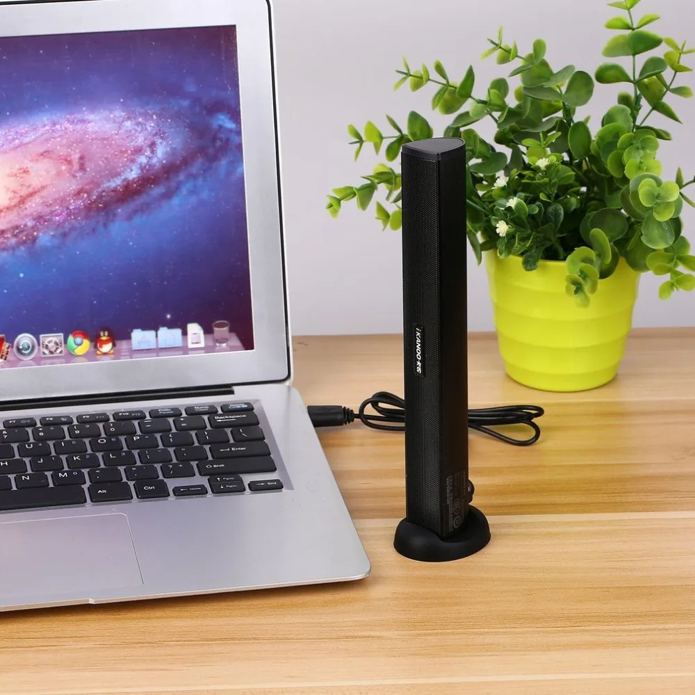 IKANOO 3,5 мм USB мощность ноутбук ПК ноутбук аудио динамик аудио стерео усилитель Саундбар разъем для наушников с держателем