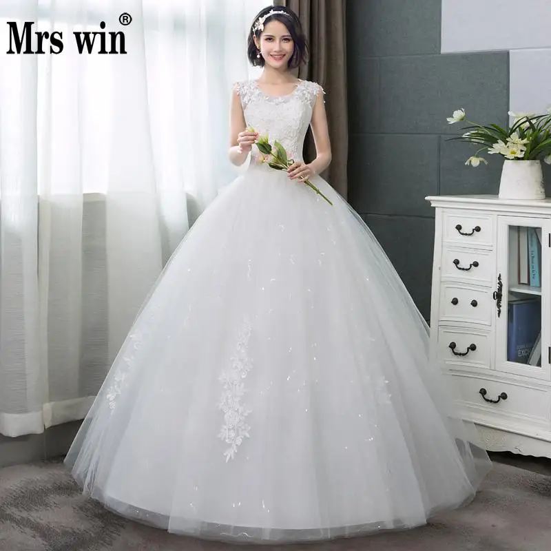 Свадебные платья 2019 г. Mrs Win элегантное бальное платье принцессы без рукавов с