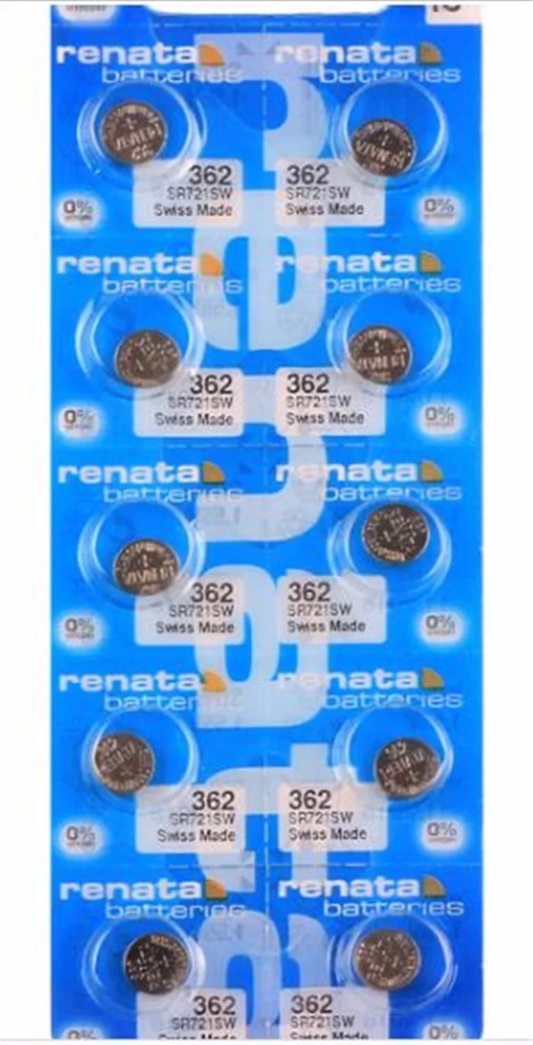 5X/Лот розничная продажа новый бренд Renata долговечный 362 SR721SW V362 GP62 AG11 часы кнопка