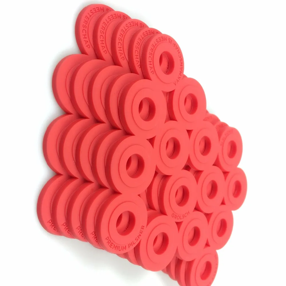 

OEM/ODM Eco-Friendly Custom Logo Soft Rubber Coaster Irregular Promotional Drink Holder Rubber Cup Coasters