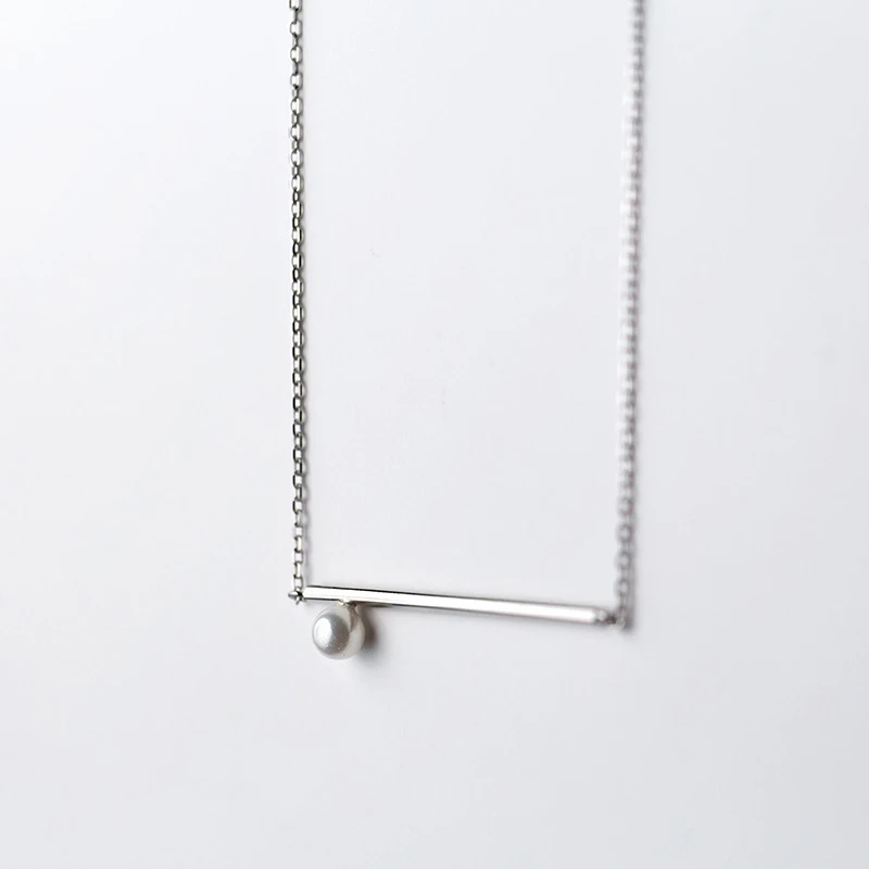 2018 модные длинные ожерелья S925 стерлингового серебра жемчужное колье под шею