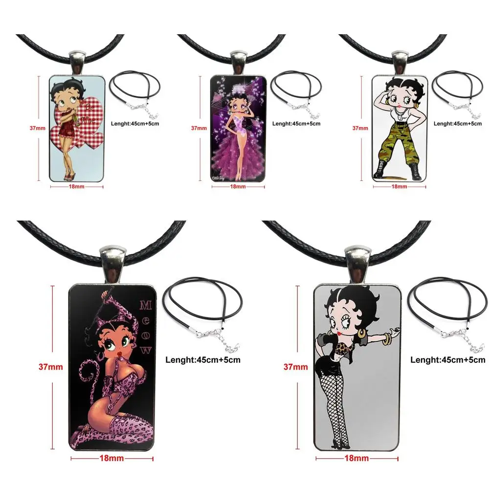 Уникальное сексуальное черное ожерелье Betty Boop для женщин подарок девушек модное
