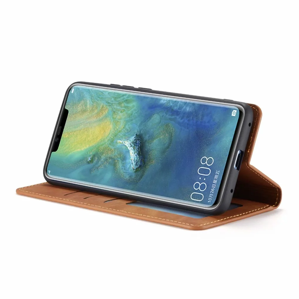 Ретро деловой защитный кожаный чехол кошелек для Huawei Mate20/Mate20Lite мягкий флип Mate20 Pro