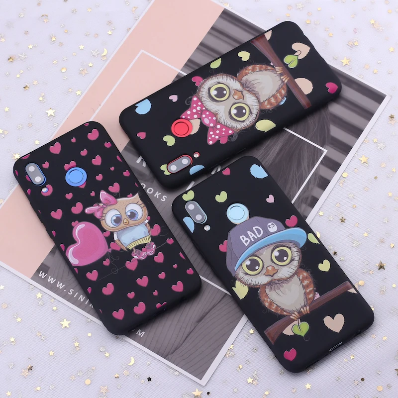 Силиконовый чехол для телефона Huawei Honor Mate 10 20 Nova P20 P30 P40 P Smart Baby с милой совой