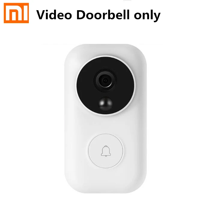 Doorbell only Xiao mi Zero AI распознавание лица 720P ИК Ночное Видение mi видео дверной звонок Обнаружение движения SMS Push домофон облачная система хранения - Цвет: Doorbell only
