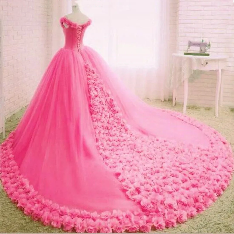 Шикарное бальное платье мятного цвета платья для Quinceanera милые розовые с 3D цветами