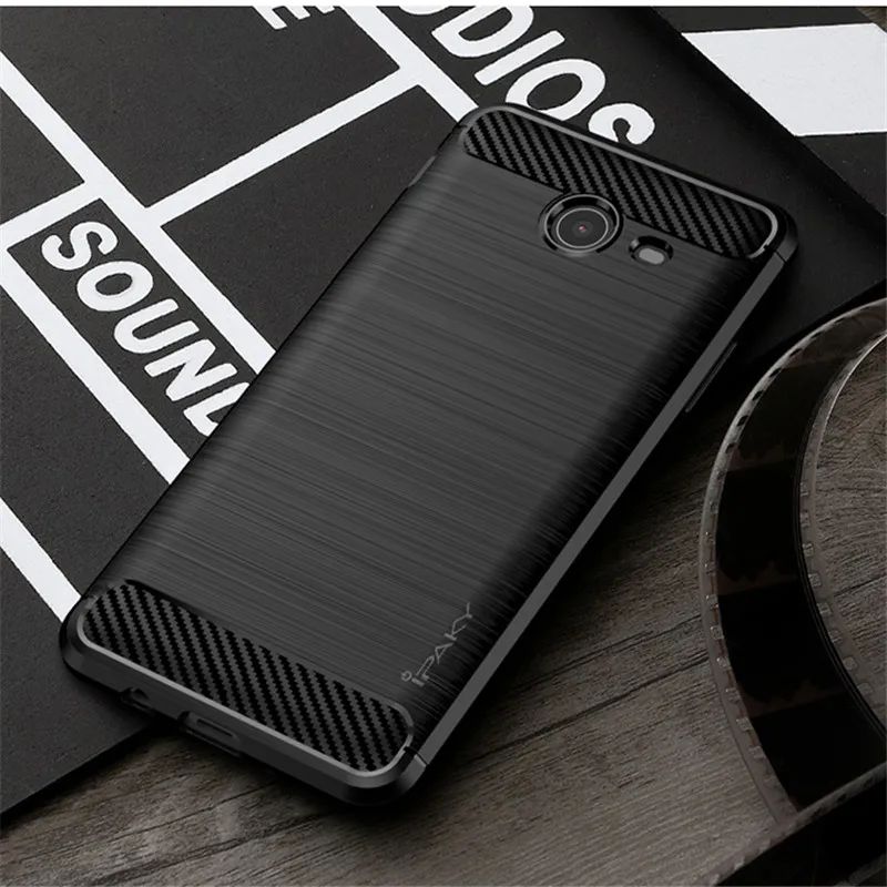 J5 2017 Case iPaky For Samsung Galaxy Carbon Fiber Back Cover Brushed Graphie TPU Mobile Phone J7 |