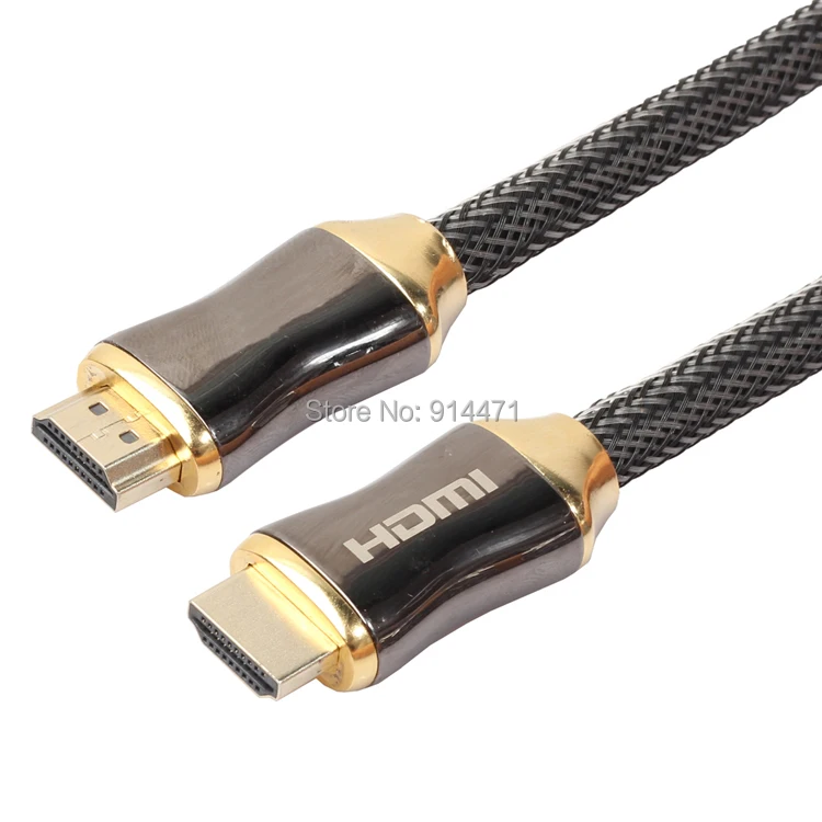 Позолоченный кабель HDMI из цинкового сплава с нейлоновой оплеткой 2,0 4K x 2K Ethernet Поддержка видео 4K 2160P HD 1080P 3D1m 2m 3m 5m 10m