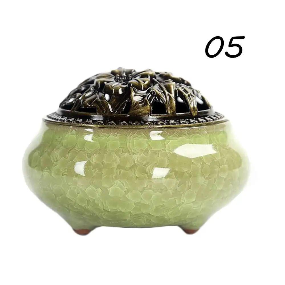 Практичный античный распылитель для ароматерапии из меди и фарфора