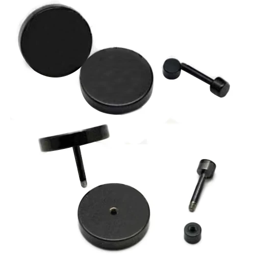 1 пара мужских гвоздиков в стиле панк готика из нержавеющей стали модные серьги