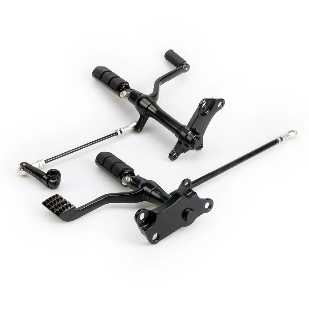 Motorcycle accessories Gloss black Forward Controls Foot Pegs Levers Linkages For Harley Sportster XL883 1200 1991-2003 | Автомобили и