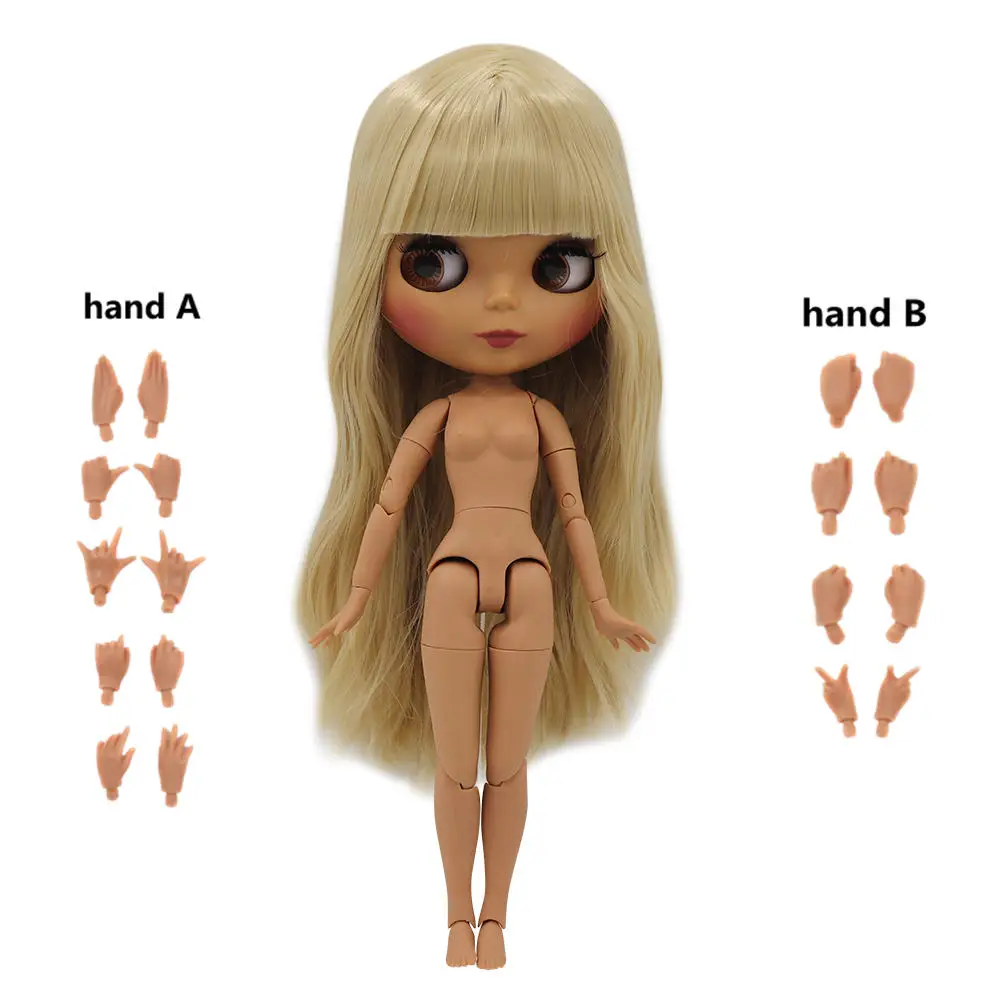 Blyth кукла ледяная 1/6 шарнир тело DIY обнаженные игрушки BJD модные куклы девушка подарок Специальное предложение на продажу с ручной набор A& B - Цвет: 538MSM