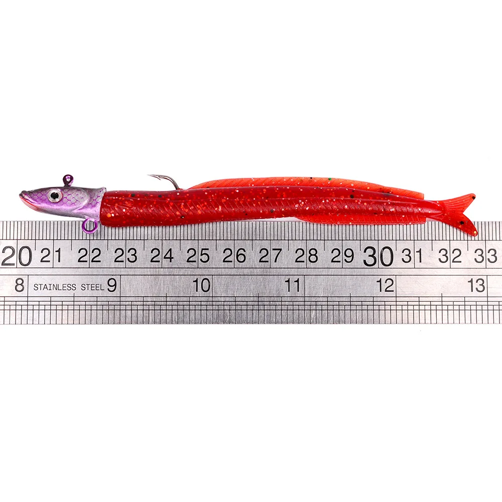 1 шт. мягкие приманки с металлической Jig Head свинцовые 12 8 см/14g балансировки