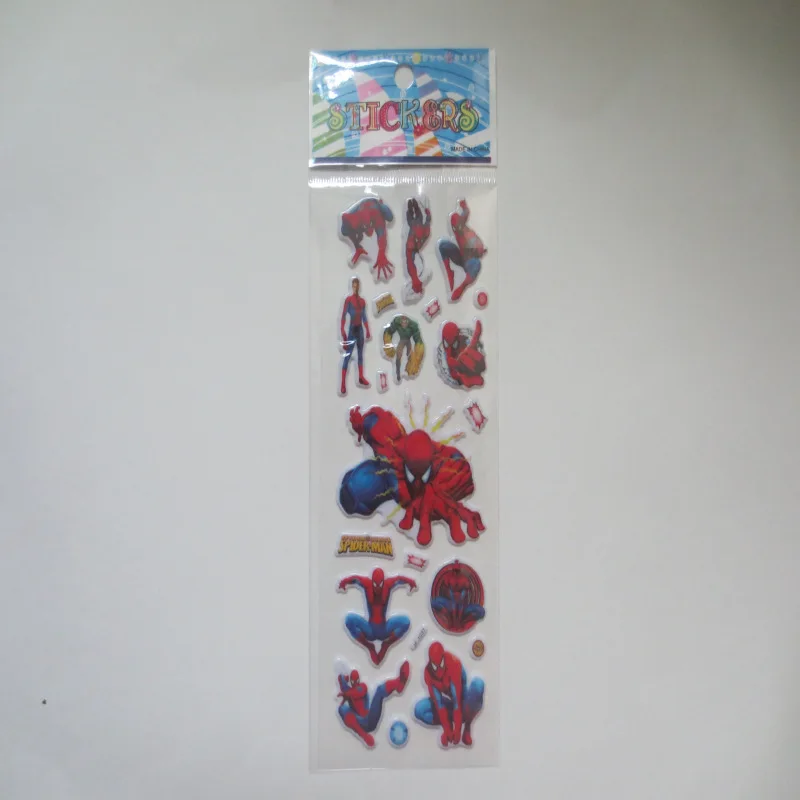 Wholesale New 10pcs/lot 3D Cartoon Bubble Stickers The Avengers Spiderman Kids Educational Toys for Boys Children Gift | Игрушки и хобби