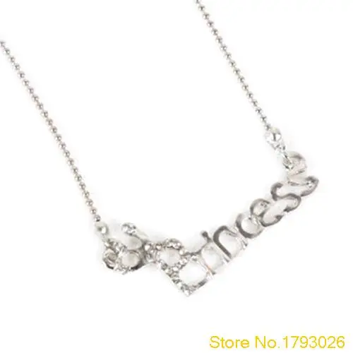 Корейский и японский стиль романтические слова буквы с короной ключицы цепи