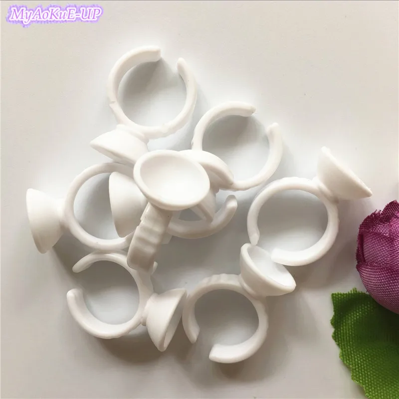 500 шт маленький размер без делителя одноразовые кольца для перманентного макияжа