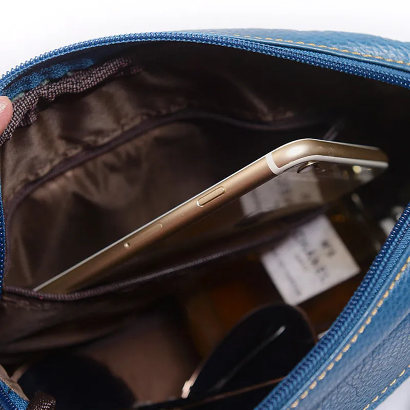 Продвижение Crossbody сумки для женщин Черная сумка Женская Малый Натуральная кожа