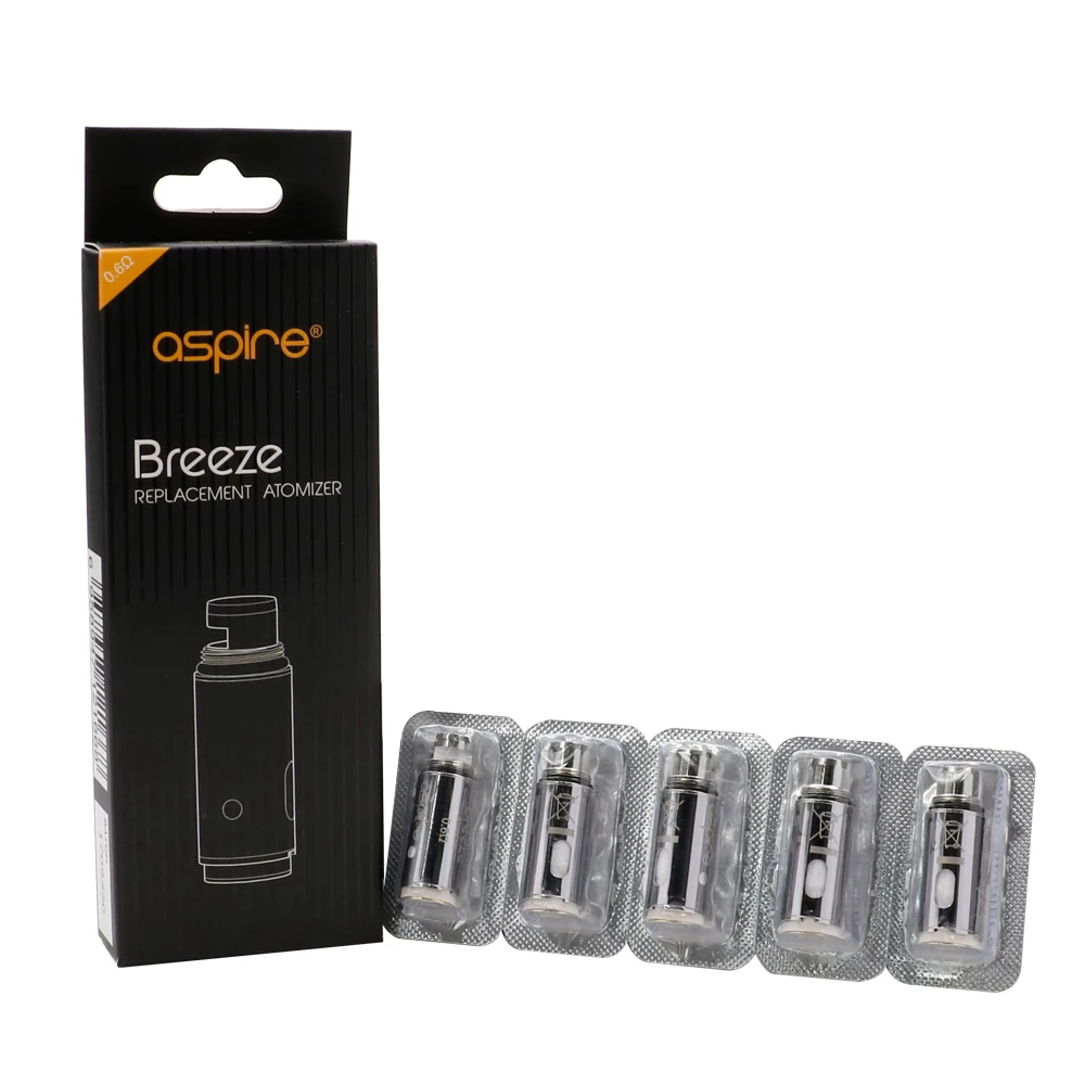 Оригинал 5pcs-pack Aspire Breeze катушки для приборов бренда &quotAspire&quot комплект breeze 2