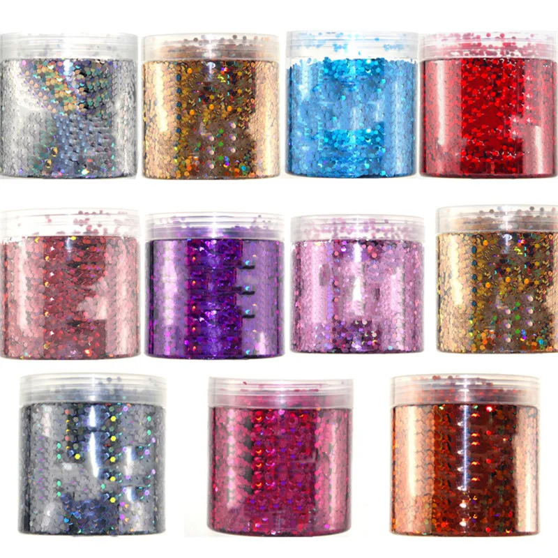 

1pack Flakes Nails 3MM Hexagon Laser Glitter Flake Nails Tattoo-Body-Eye Shadow 50G/BAG 3MM Nails Flake 50g Nail Glitter TE73994