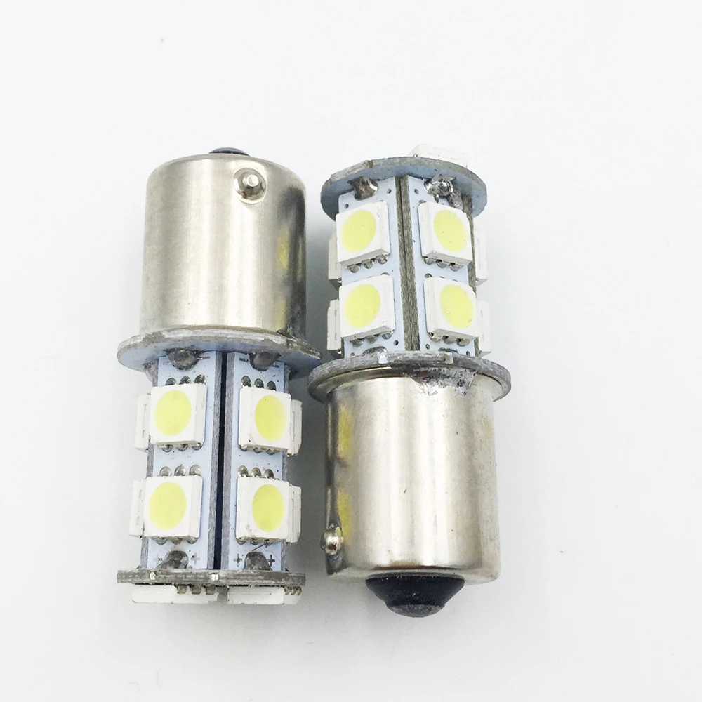 YSY 200 шт. 12 В 24 S25 1156 BAU15S P21/5 Вт 13 SMD 5050 Автомобильные светодиодные указатели поворота