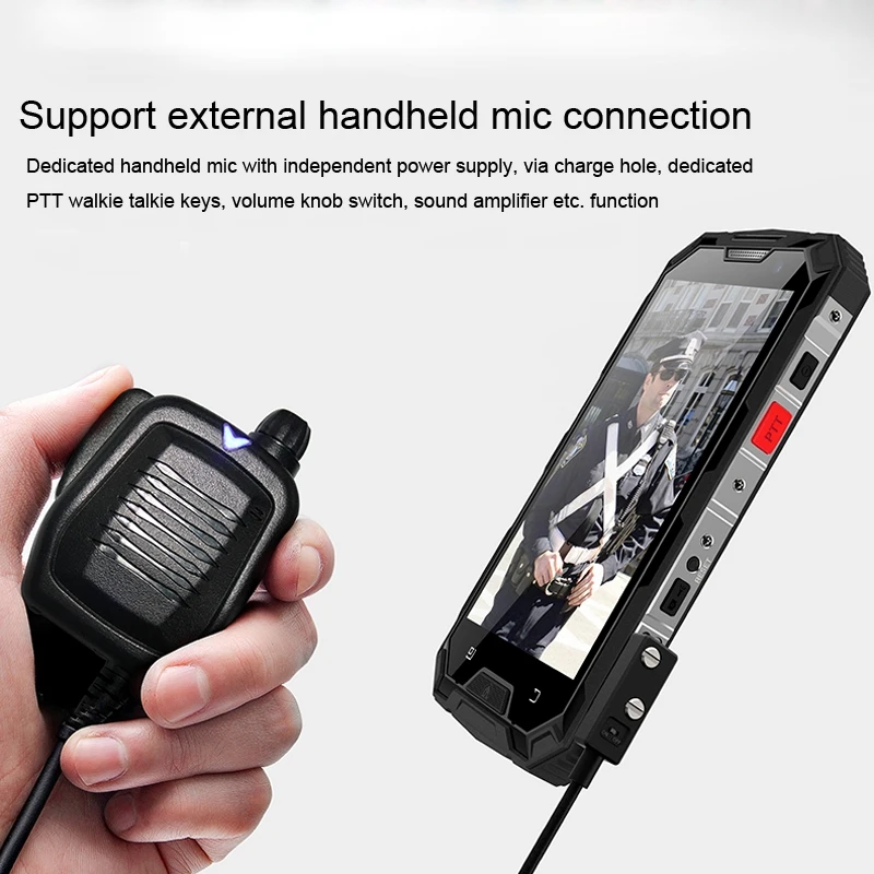 Conquest S8 PTT Walkie двусторонний смартфон MTK6753 3 ГБ 32 5 дюймов Celular 6000 мАч Android 7 0 NFC прочный