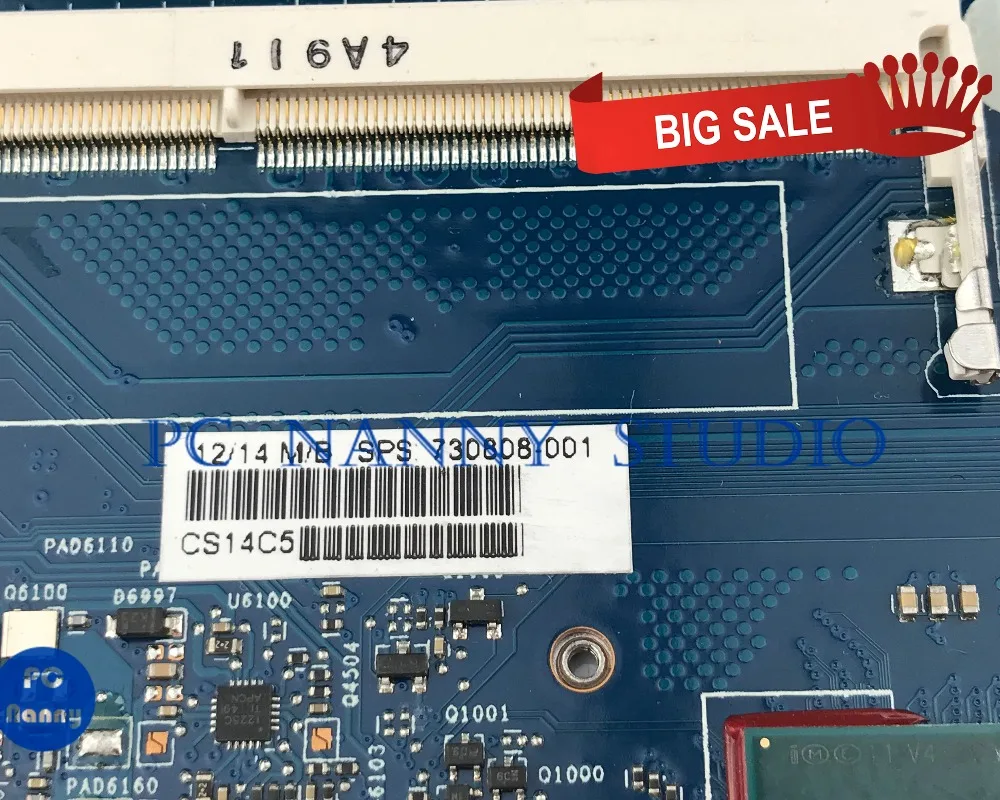 Pcnanny для hp Elitebook 840 G1 материнская плата 730808-001 аккумулятор большой емкости 6050A2560201-MB-A03 I5-4200U SR170 тестирование