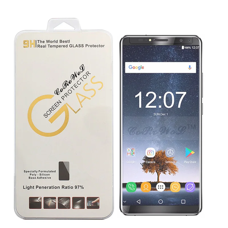 Для Oukitel K6 закаленное Стекло 9 H Ultra Clear тонкий Передняя телефон Плёнки Экран
