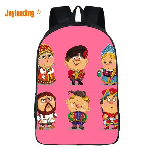 Дорожный дизайнерский рюкзак Joyloading с мультипликационным изображением России и