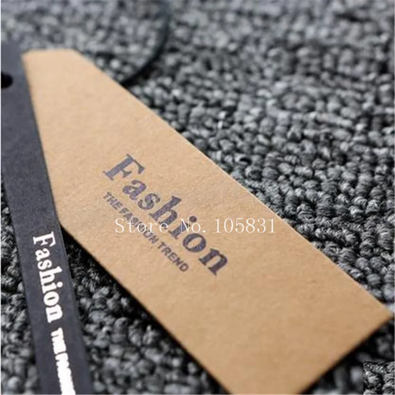 Точечные метки бирки из крафт-бумаги индивидуальный логотип для крупного