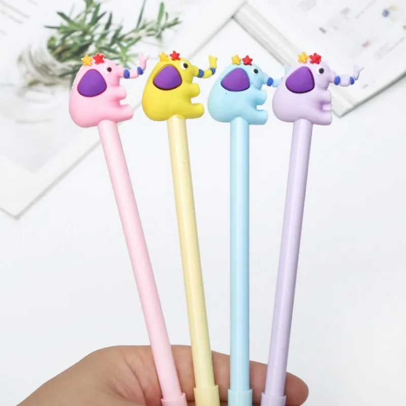 

36 pcs/lot Cute elephant cartoon pet gel pens material escolar stationery canetas escolar school office supplies for children